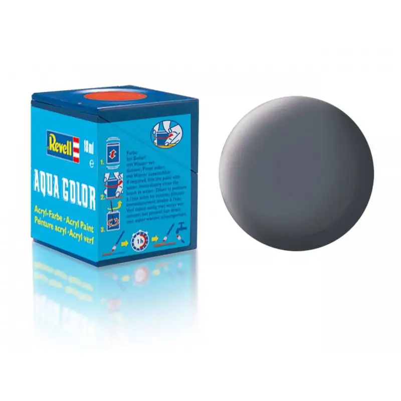 Revell Pintura Aqua Color 77 Gris Polvo Mate 18 Ml