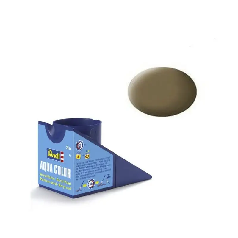 Revell Pintura Aqua Color 82 Tierra Oscura Raf Mate 18 Ml