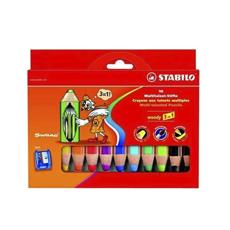 Stabilo Woody Estuche Crayones Gruesos 6U