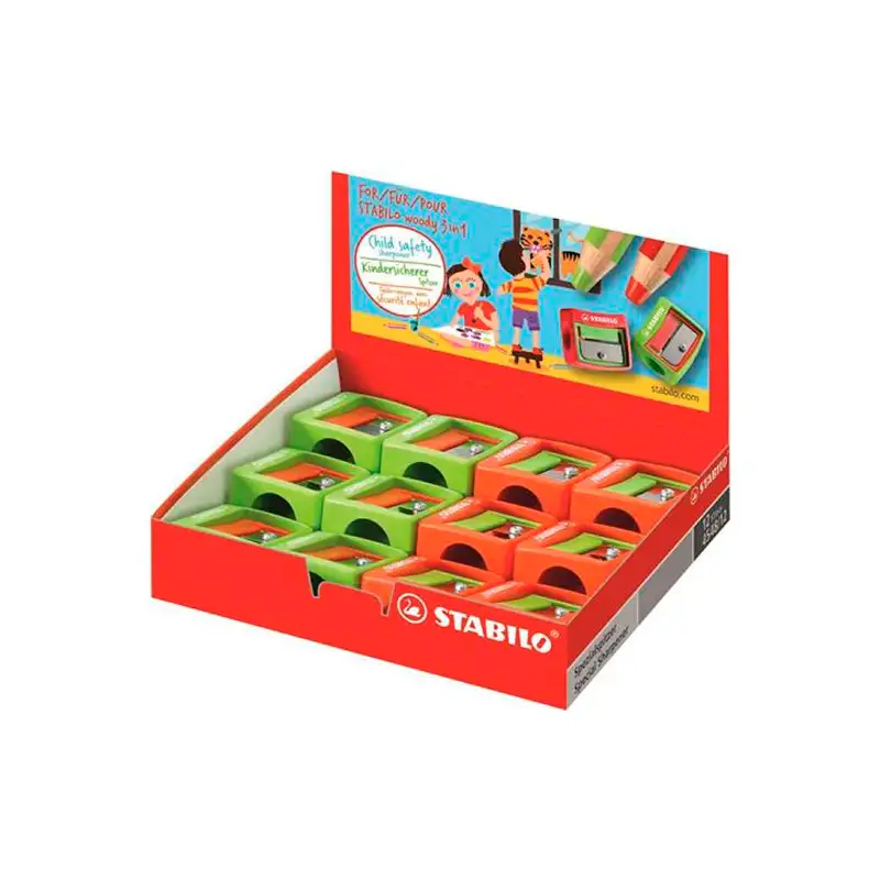 STABILO WOODY SACAPUNTAS  VARIOS COLORES