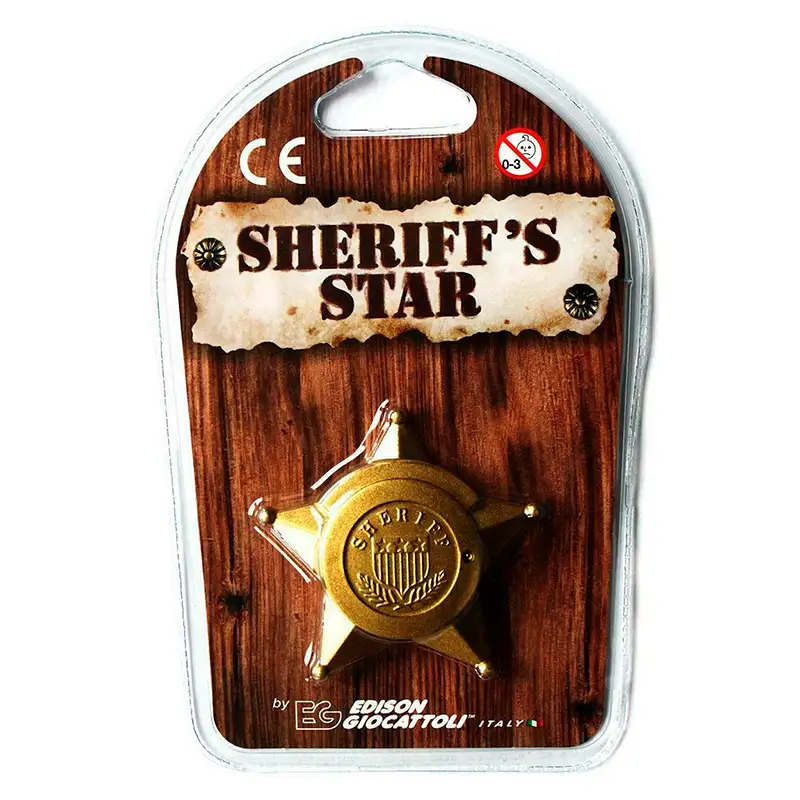 EDISON GIOCATTOLI SHERIFF STAR BLISTER PL 010122