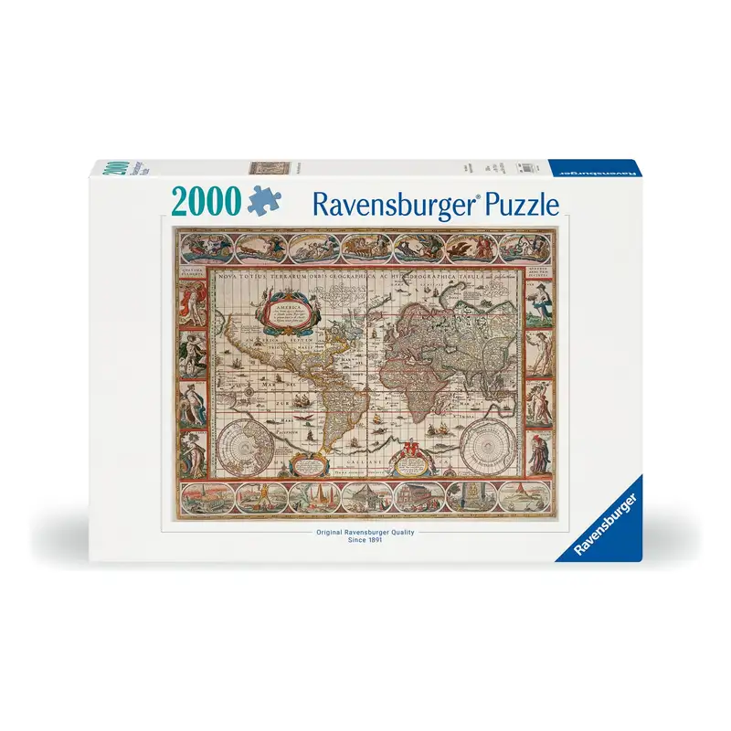 Ravensburger Rompecabezas 16633 6 Mapa Del Mundo De 1650