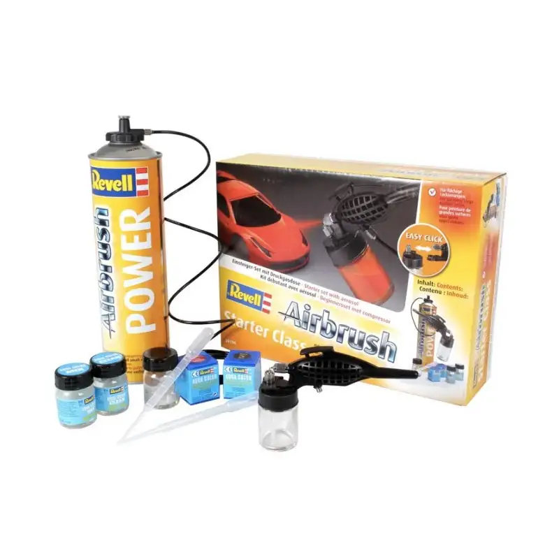 Revell Accesorio Aerógrafo 39196 Set Starter Class Airbrush Clase De Iniciación