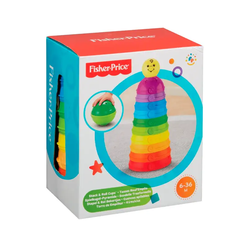 Mattel Fisher Price W4472 Tazas Actividad Apilables