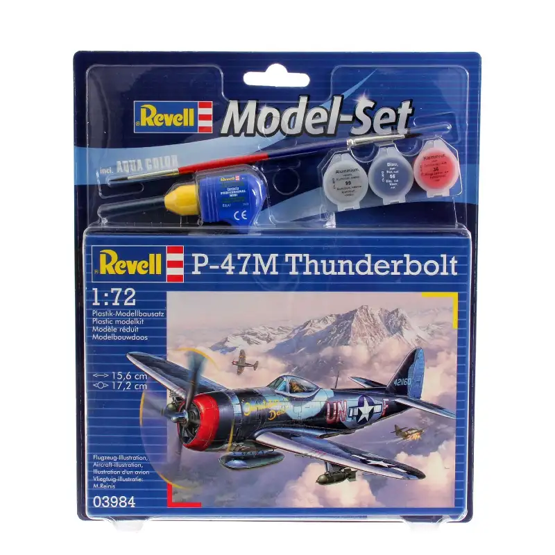 REVELL MODEL SET P-47M THUNDERBOLT 63984 172