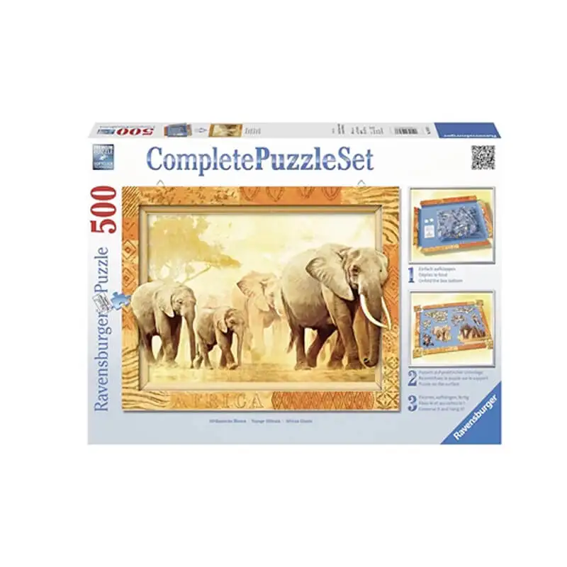 RAVENSBURGER COMPLETE PUZZLE SET 500 PCS AFRICAN GIANTS 14893 6