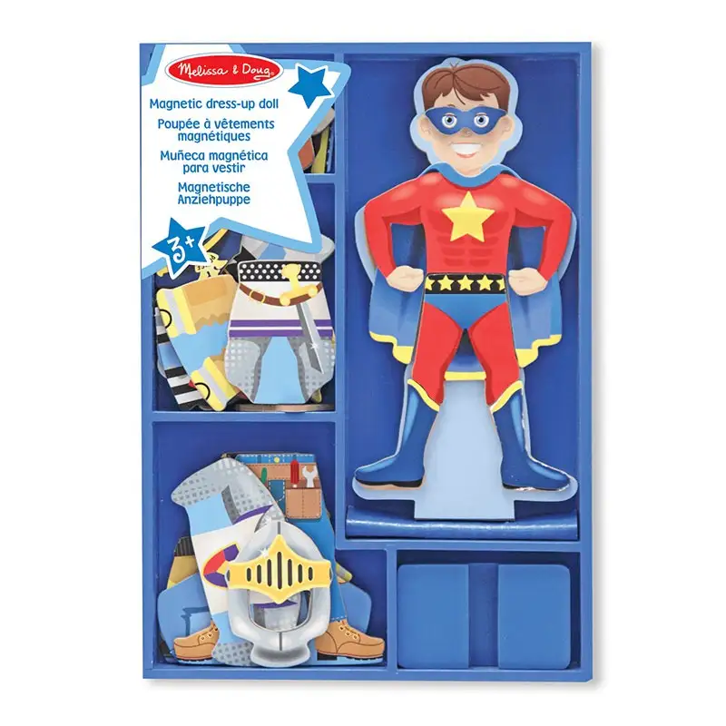 MELISSA & DOUG Pretender y Jugar 13550 Billy Magnetic Wooden Dress-Up Doll