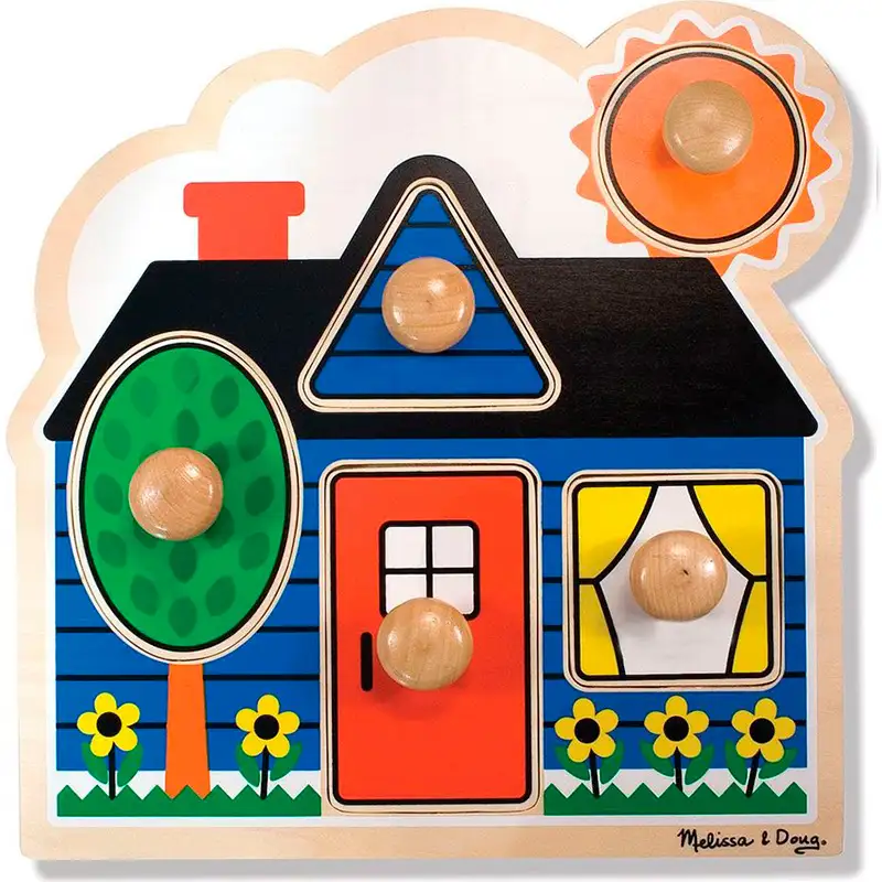 Melissa & Doug 12053 Firts Shapes Large Peg Puzzle