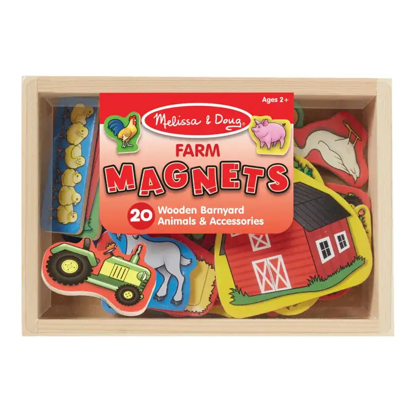 MELISSA & DOUG 19279 WOODEN FARM MAGNETS
