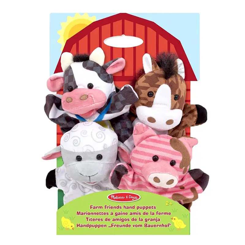 Melissa & Doug Marioneta Y Titere 19080 Suaves De Animales De Granja