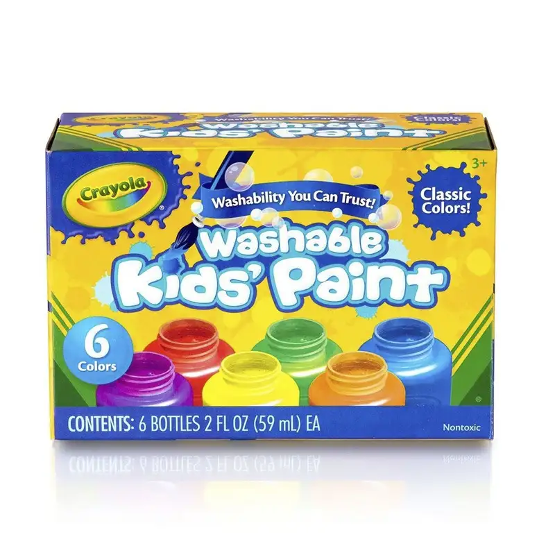 Crayola 541204 Washable Paint Kids 6 Colors