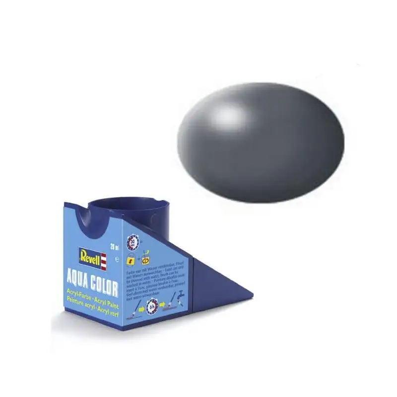 Revell Pintura Aqua Color 378 Gris Oscuro Mate Seda 18 Ml