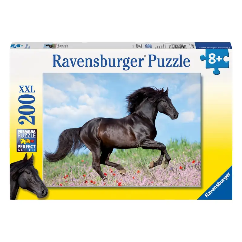 Ravensburger Rompecabeza Para Niño 2D 12803 7 Majestuosos Caballos 200 Piezas Xxl