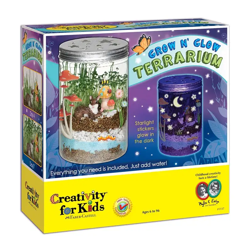 Creativity For Kids 1137000 Kit De Artesania Terrario Grow N 'Glow