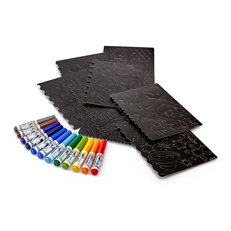 CRAYOLA AIR BRUSH STENCIL PACK 048735