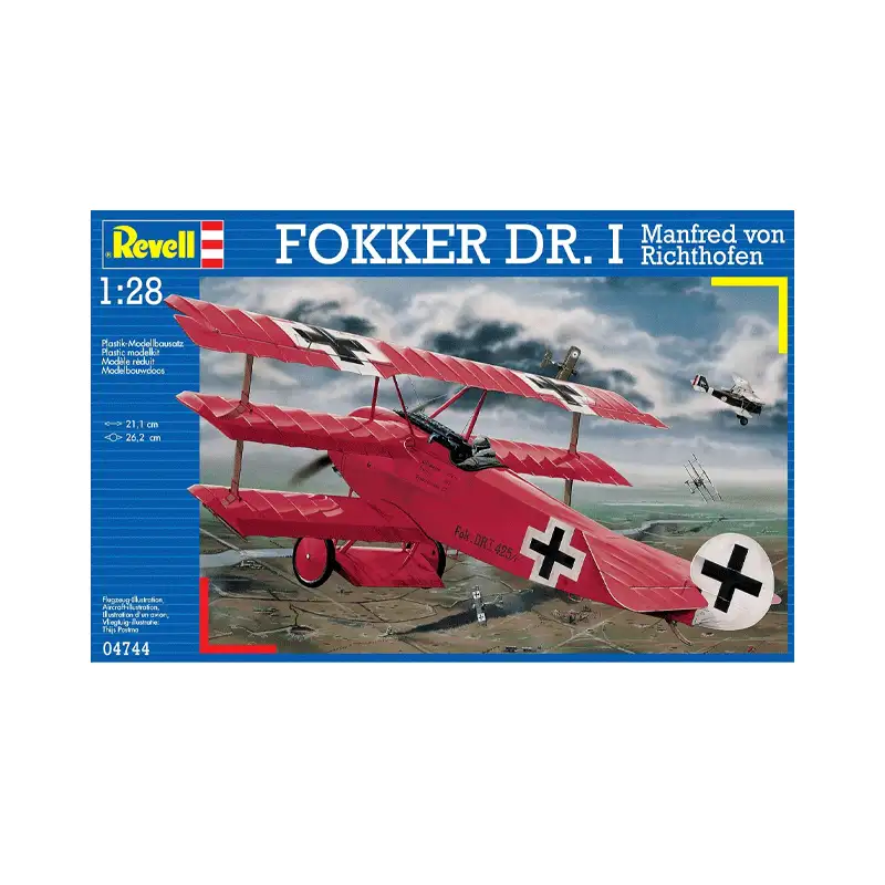 Revell Modelo 04744 Fokker Dr.I Richthofen Escala 128