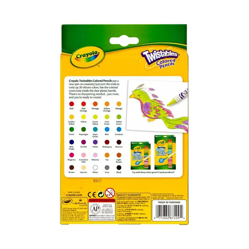 CRAYOLA 30 CT TWISTABLE 687409