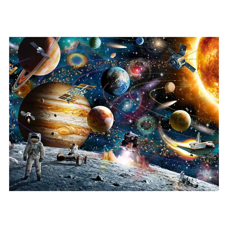 Ravensburger Rompecabeza Para Niño 2D 10016 3 En El Espacio 150 Piezas Xxl