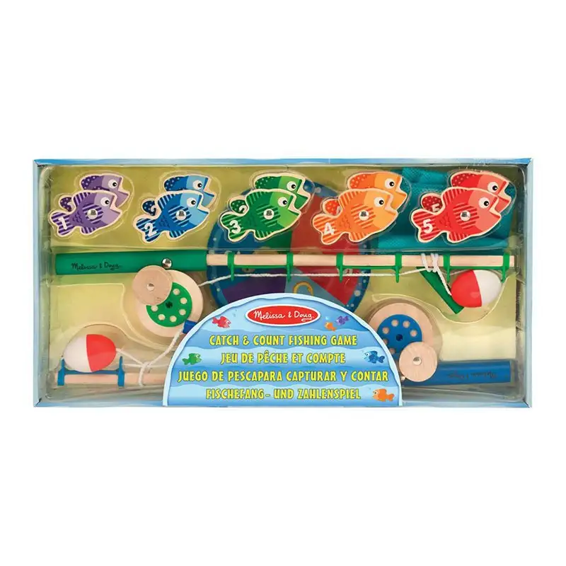 Melissa & Doug Desarrollo Psicomotriz 5149 Juego De Cañas De Pescar Magnéticas