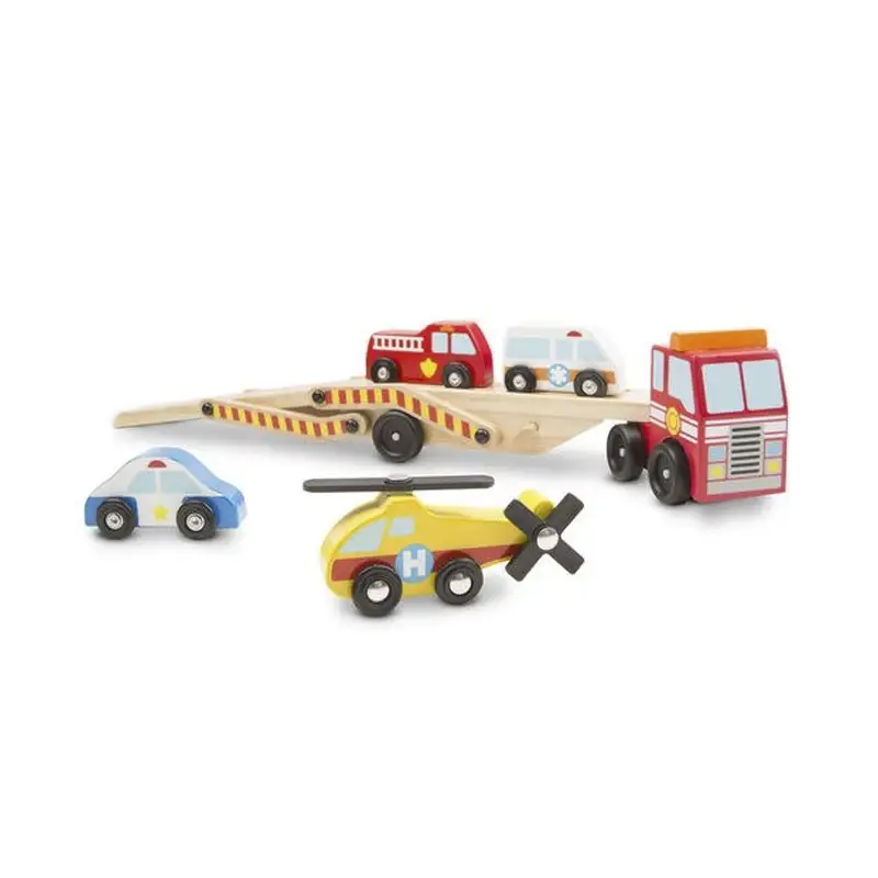 Melissa & Doug Vehiculo 4616 Tractor-Remolque De Madera