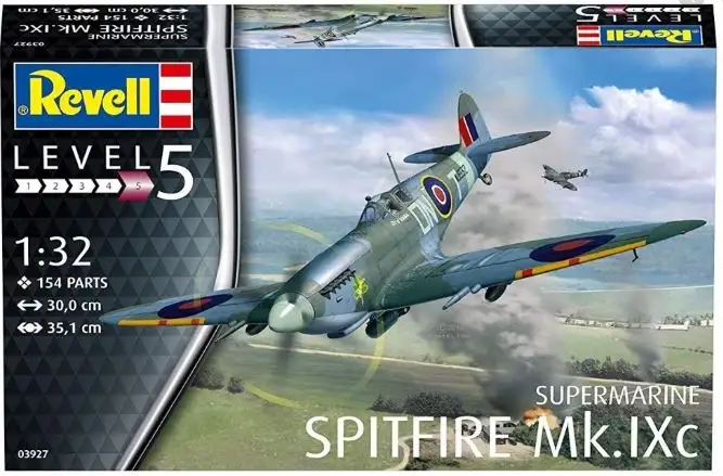 Revell Modelo Kit 03927 Cazabombardero Spitfire Mk.Ixc Escala 1:32 Level 5