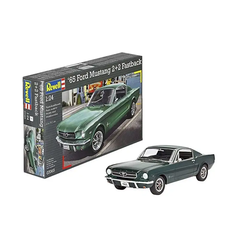 Revell Modelo 7065 Model Kit 1965 Ford Mustang 2+2 Fastback Scale 124