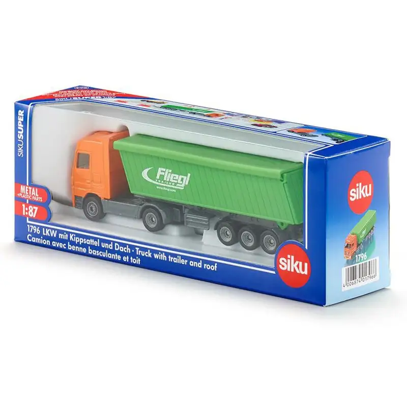 Siku Super 1796 Camion Mercedes Con Remolque Y Techo Escala 187