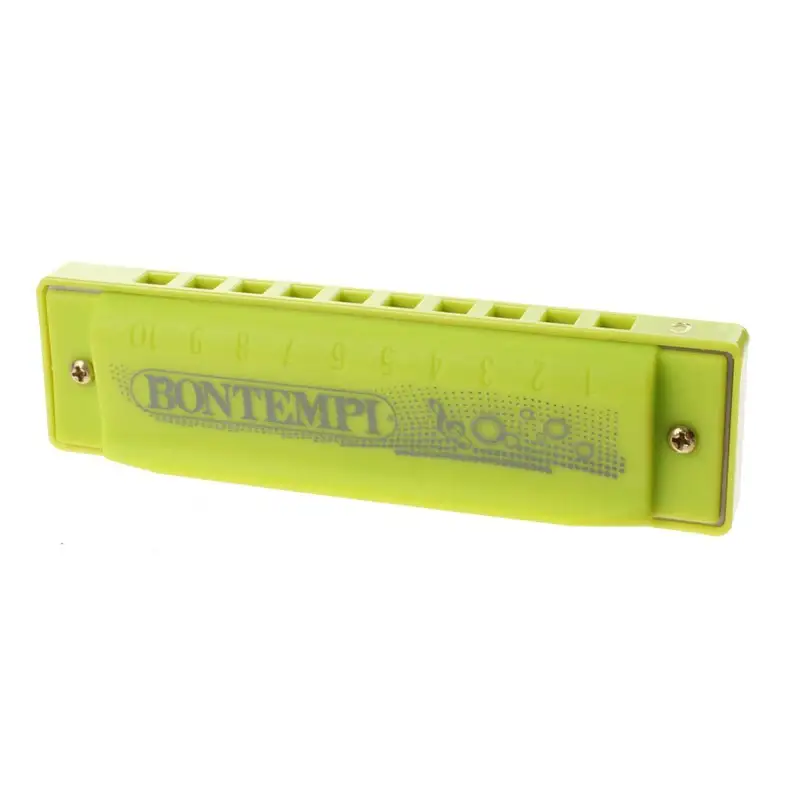 BONTEMPI Instrumento de Metal 30 1010 Armonica con Lenguetas Métalicas Verde