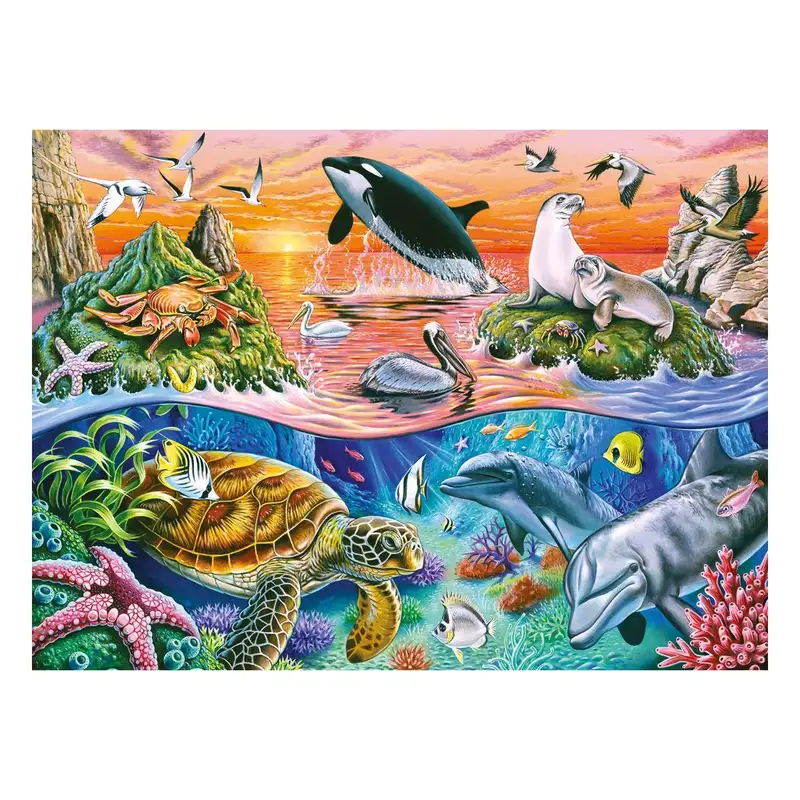 Ravensburger Rompecabeza Para Niño 2D 10681 3 Hermoso Océano 100 Piezas Xxl