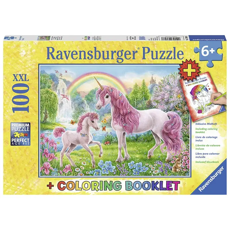 RAVENSBURGER Rompecabeza Para Niño 2D 13698 8 Unicornio Mágico 100 Piezas XXL