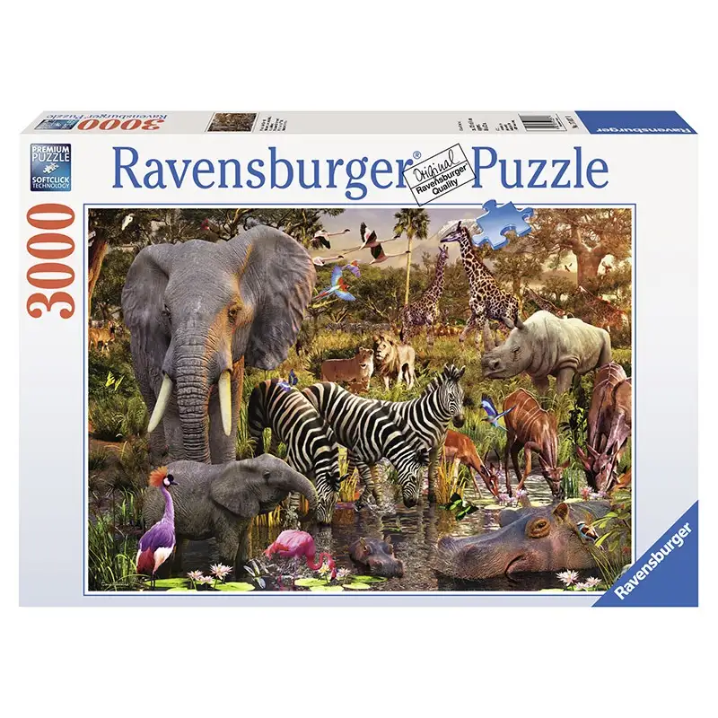 Ravensburger Rompecabeza Para Niño 2D 17037 1 Mundo Animal Africano 3000 Piezas