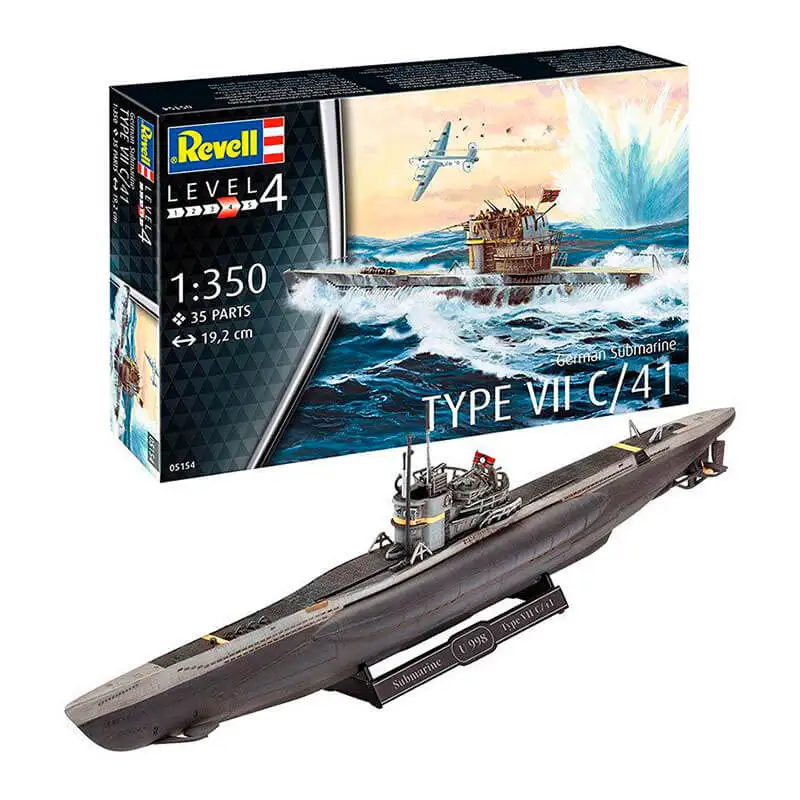 Revell Modelo 5154 German Submarine Type Vii C/41