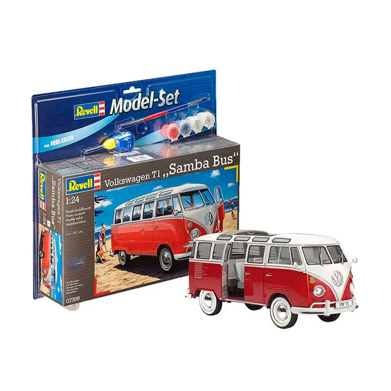 Revell Modelo Kit 67399 Model Set Vw T1 Samba Bus