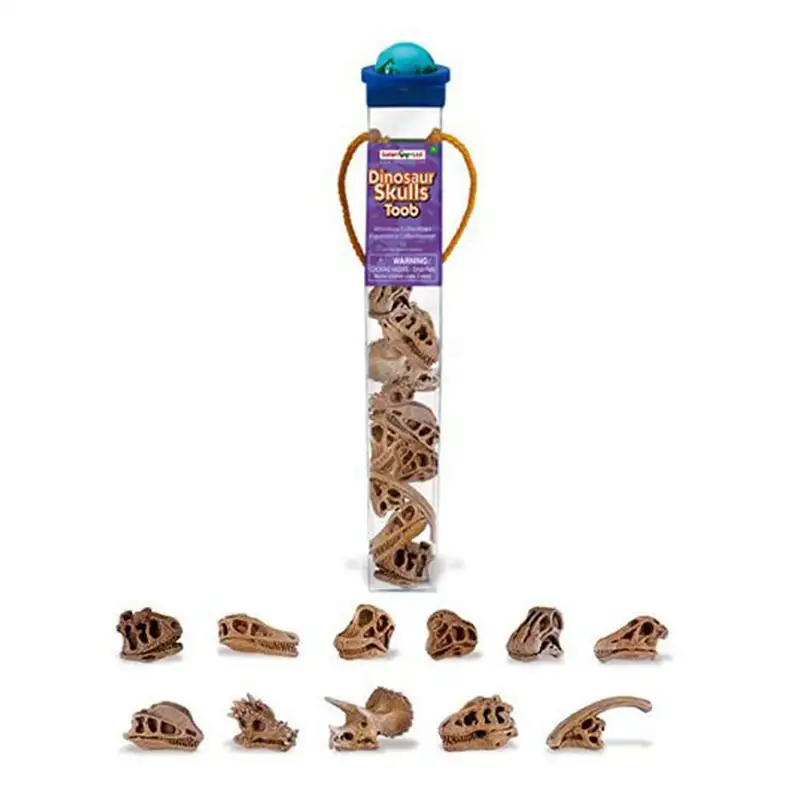 Safari Toobs 687404 Dinosaur Skulls