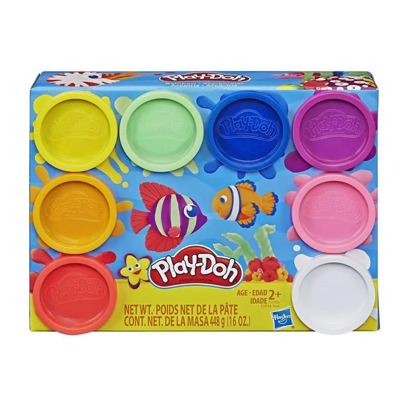 HASBRO Play-Doh E5044AS00 8 Pack Rainbow (Asst 1/2)