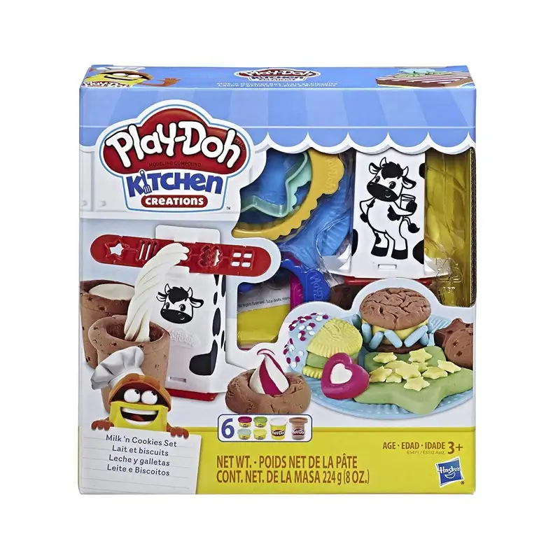 HASBRO Play-Doh E5112AS00 Milk N Cookies Set (Asst 1/2)