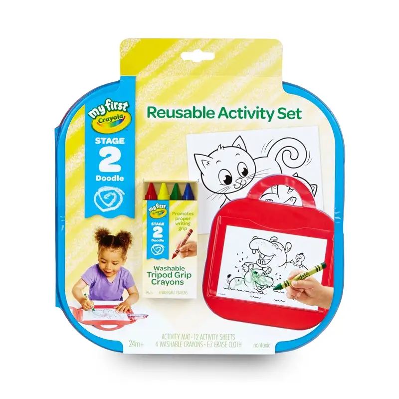 CRAYOLA 811455 My First Conjunto de Actividad Reutilizables 12 Hojas