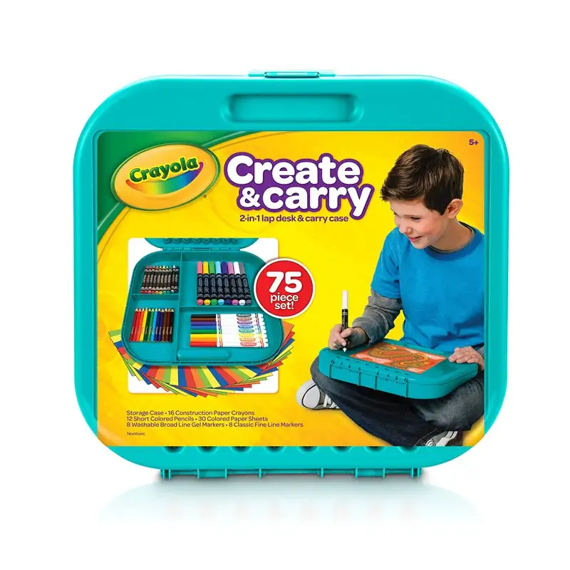 CRAYOLA 46814 Create And Carry Kit para Colorear 75 Piezas