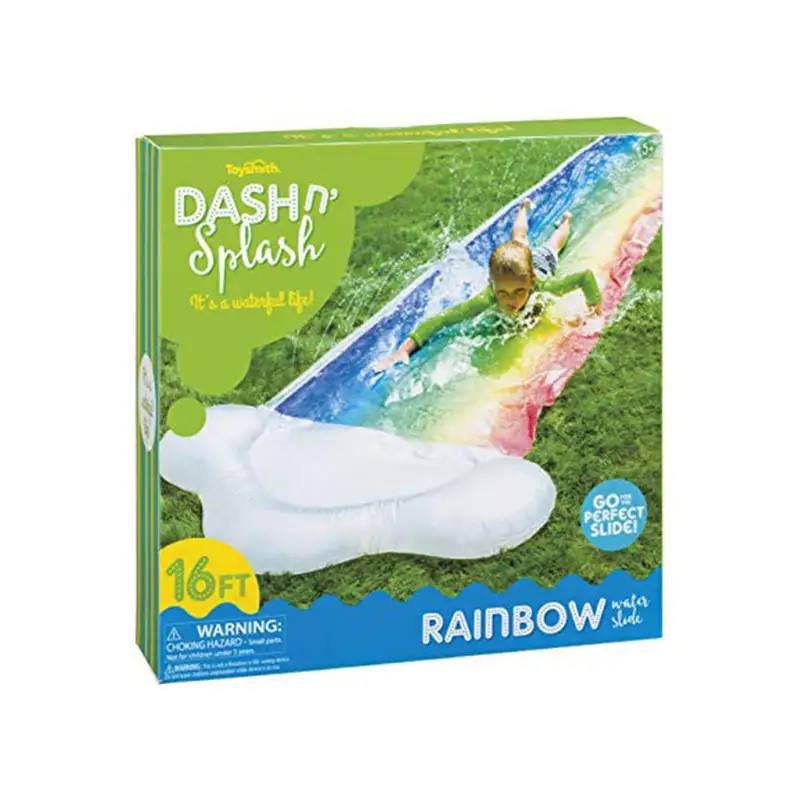 Toysmith Para Agua 1361 Dash N Splash Rainbow Slide