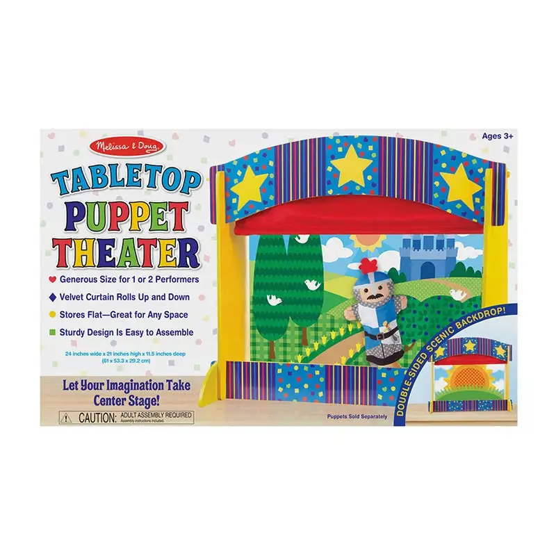 MELISSA & DOUG Marioneta y Titere 2536 Tabletop Puppet Theater