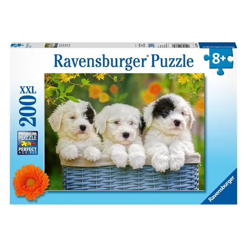 Ravensburger Rompecabeza Para Niño 2D 127658 Cuddly Puppies 200P