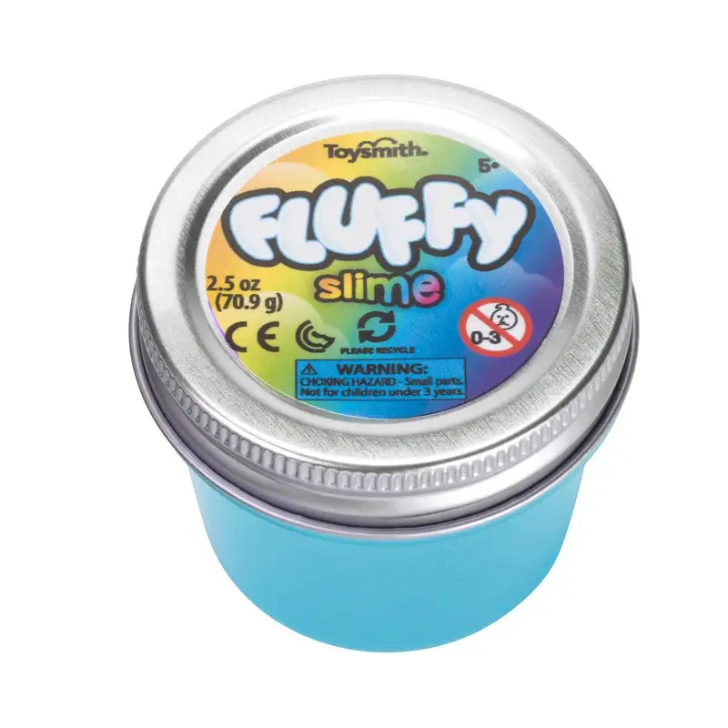 TOYSMITH Slime & Dough 7018 Fluffy Slime Turquesa (ASST 3/6)