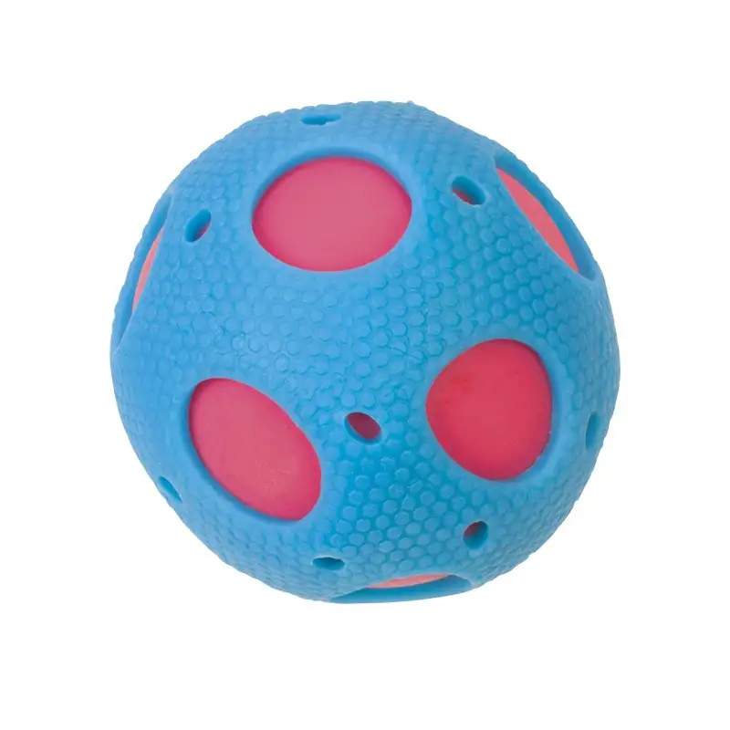 Toysmith Stretchy & Squishy 9632 Webby Wiggle Ball Rosado Y Verde (Asst 2/2)