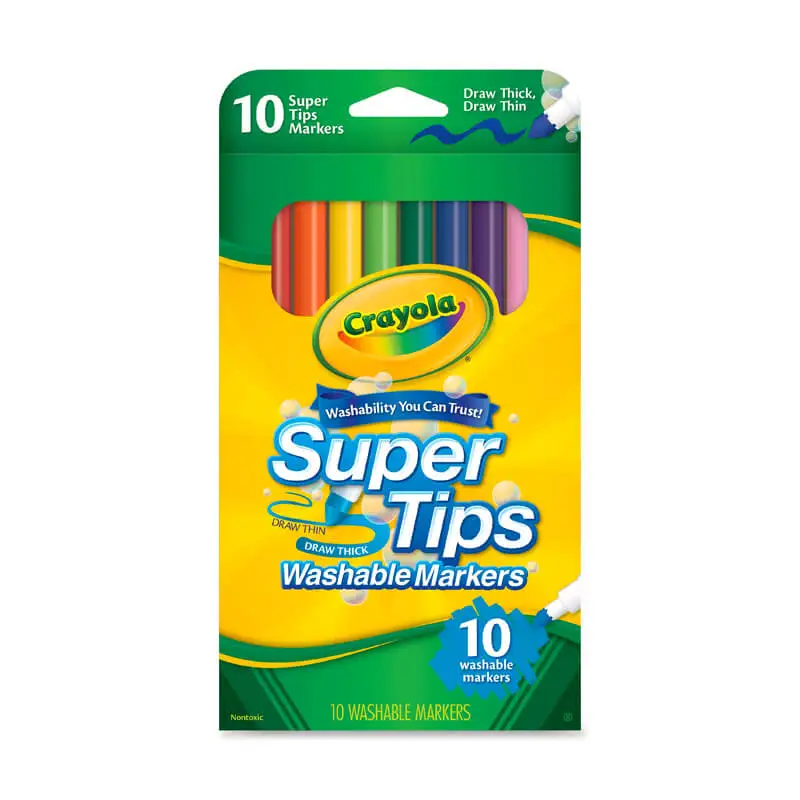 Crayola Super Tips C588610 Marcadores Washable 10 Unidades