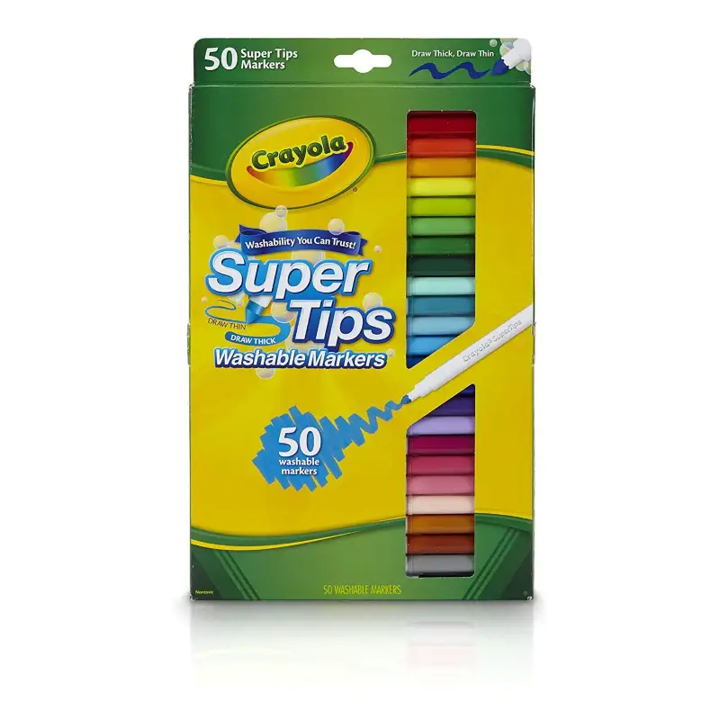 Crayola Super Tips 585050 Marcadores Washable 50 Unidades