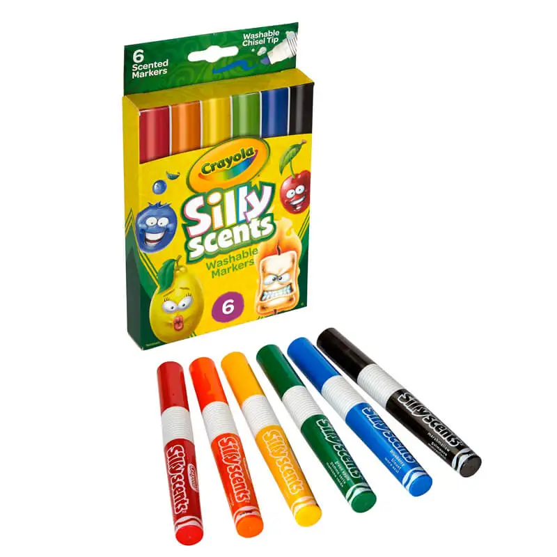 Crayola Silly Scents 588197 Marcador Con Aroma Lavable 6 Unidades