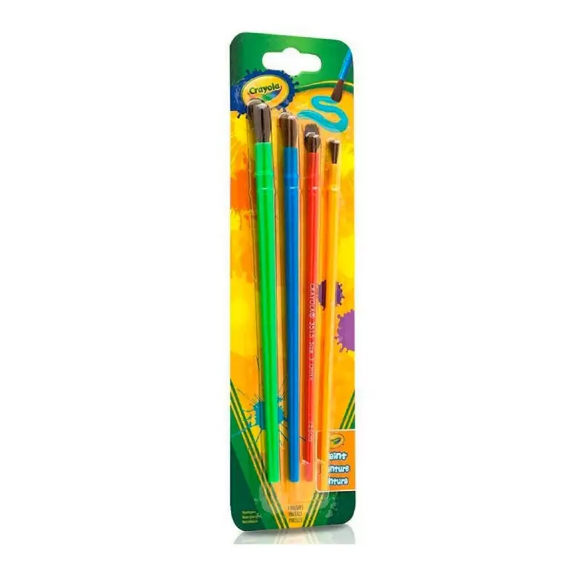 Crayola Paint Brush 53515 Pincel Set De 4 Unidades