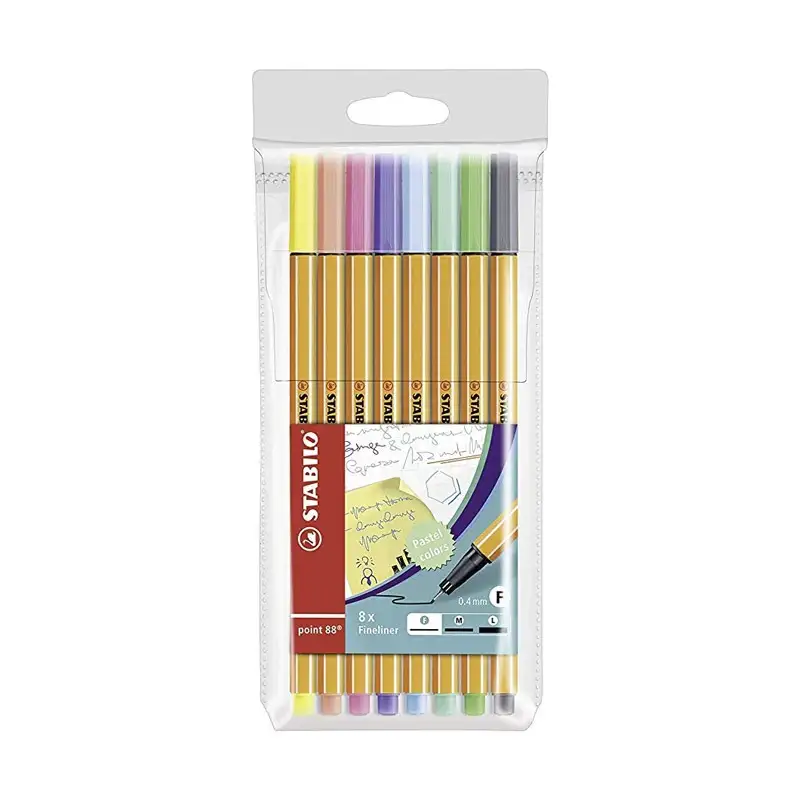 Stabilo 88/8-02 Marcadores Point 88 de 8 Colores Pastel