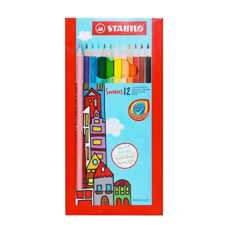 Stabilo 1877D Crayones De Madera De 12 Colores