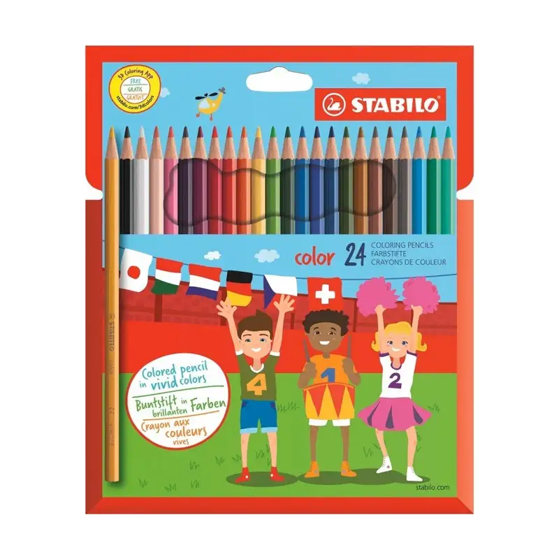 Stabilo 1924-77 Crayones De Madera De 24 Colores